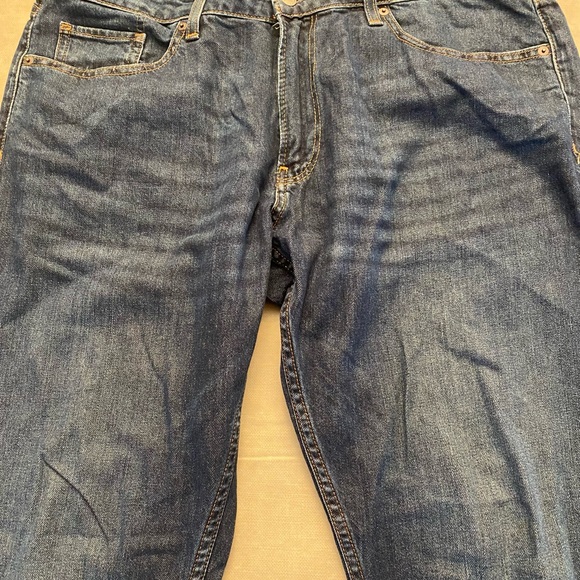 Bonobos Jeans Mens 35x30 Straight Denim Blue Dark Wash Casual Cotton Blend Pants - Picture 3 of 8